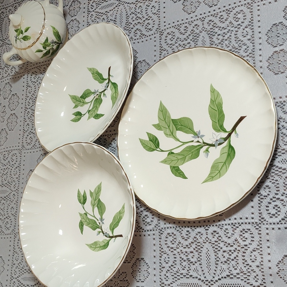 Rare, Vintage, WS George, 4 pieces B8750 Green Valley Bolera, Orange Blossom
